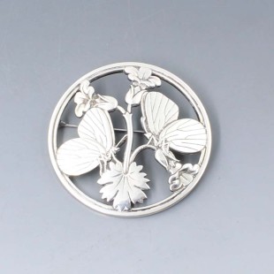 George Jensen silver butterfly brooch